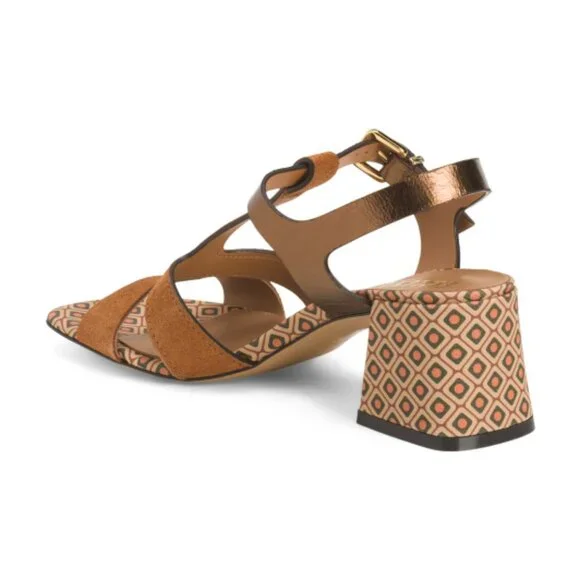 EVALUNA Made In Italy Leather Sandals With Buckle